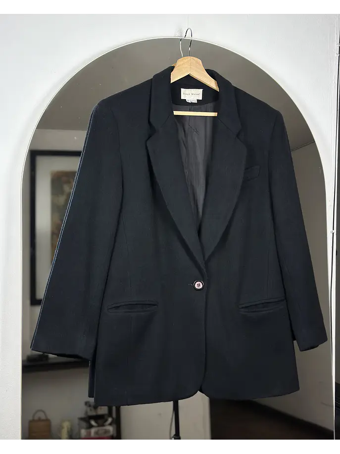 Blazer negro de lana 1