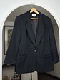 Blazer negro de lana - Miniatura 1