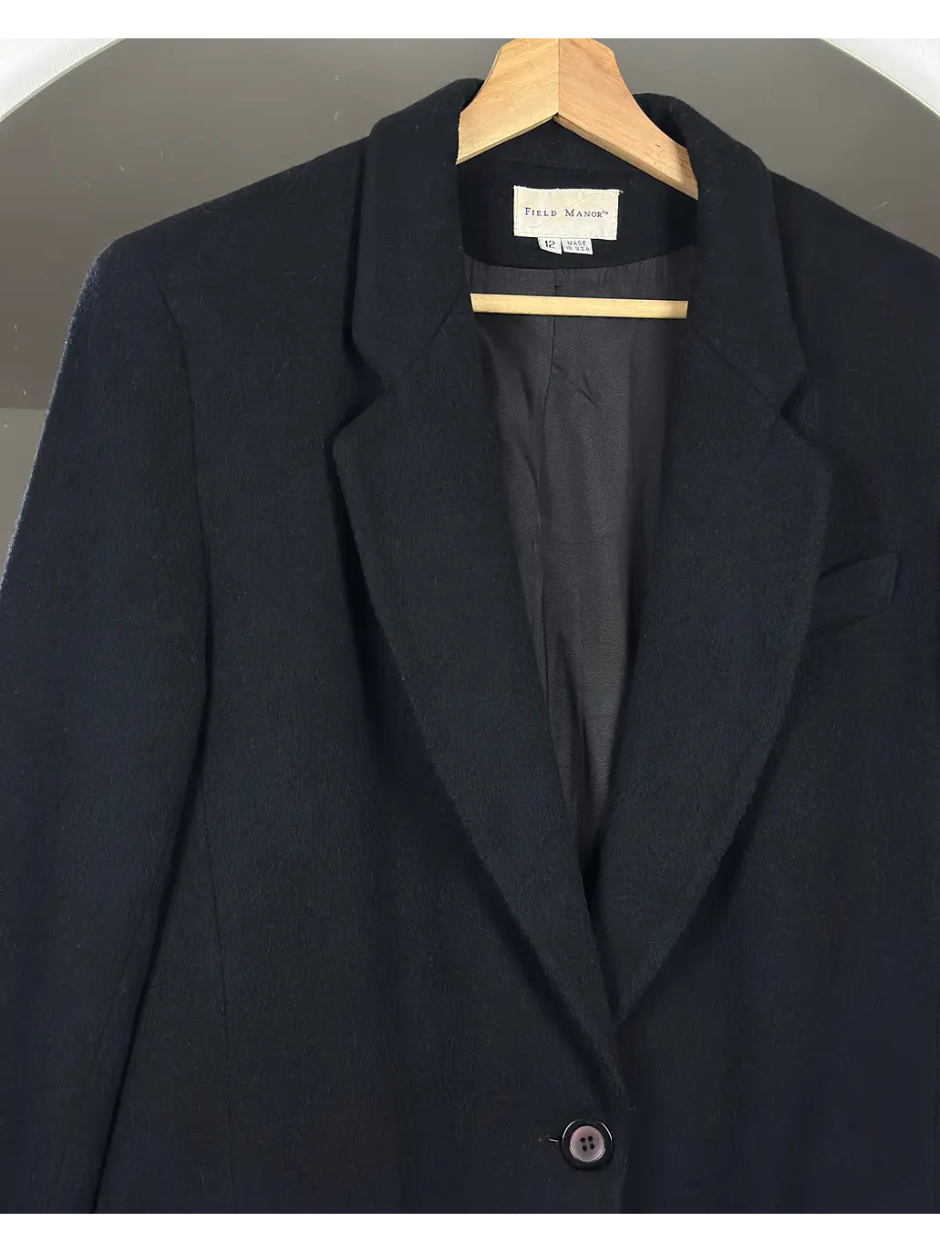Blazer negro de lana 4