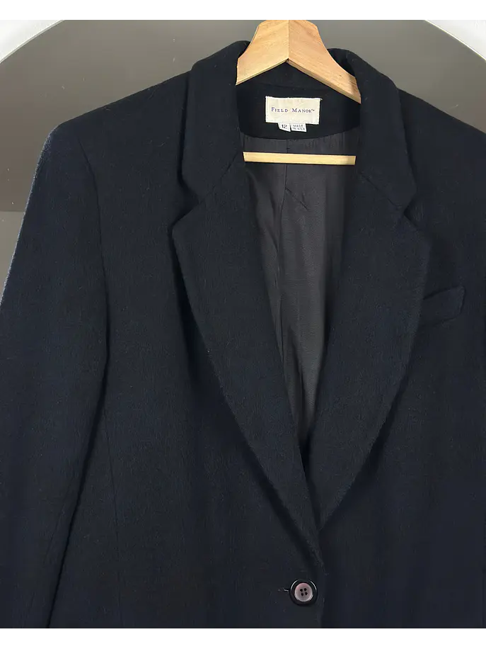 Blazer negro de lana 4