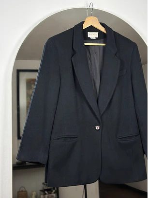 Blazer negro de lana