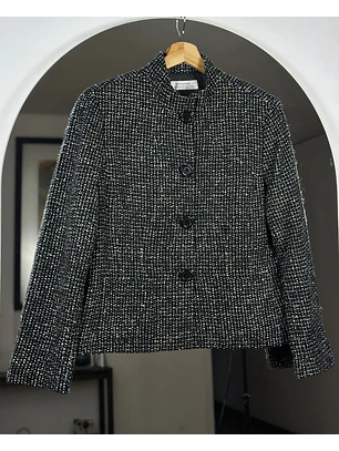 Chaqueta de paño jaspeada 