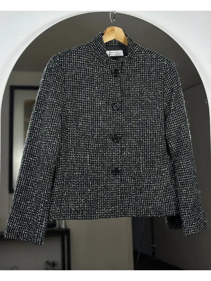 Chaqueta de paño jaspeada  1