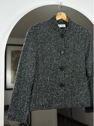 Chaqueta de paño jaspeada 