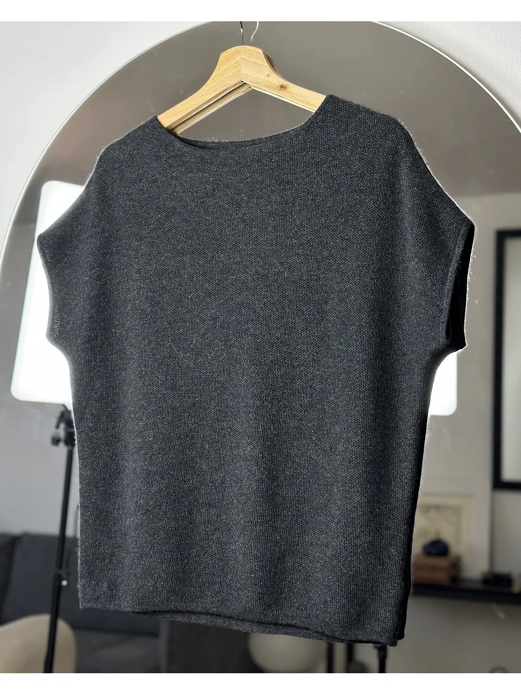 Polera cachemira ploma jaspeada 2