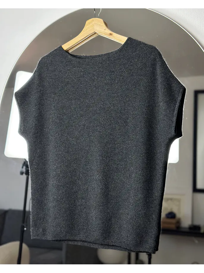 Polera cachemira ploma jaspeada 2
