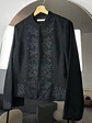 Blazer de lana bordado - Miniatura 4