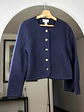 Chaqueta de lana azul marino - Miniatura 1
