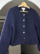 Chaqueta de lana azul marino - Miniatura 3