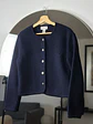 Chaqueta de lana azul marino - Miniatura 4