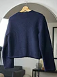 Chaqueta de lana azul marino - Miniatura 5