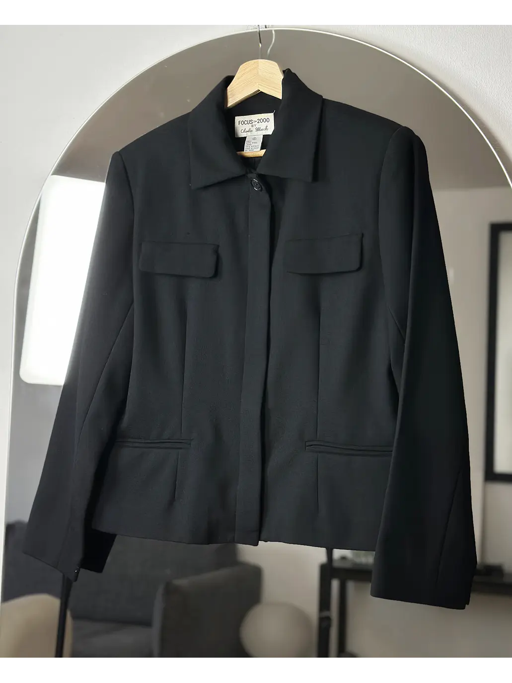 Blazer negra de lana 1