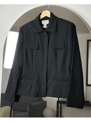 Blazer negra de lana