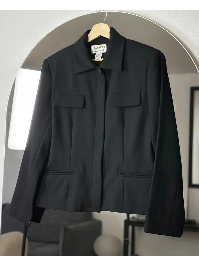 Blazer negra de lana 1