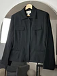Blazer negra de lana - Miniatura 1