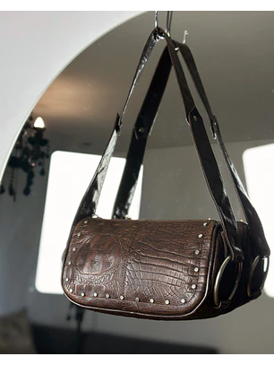 Cartera de cuero café