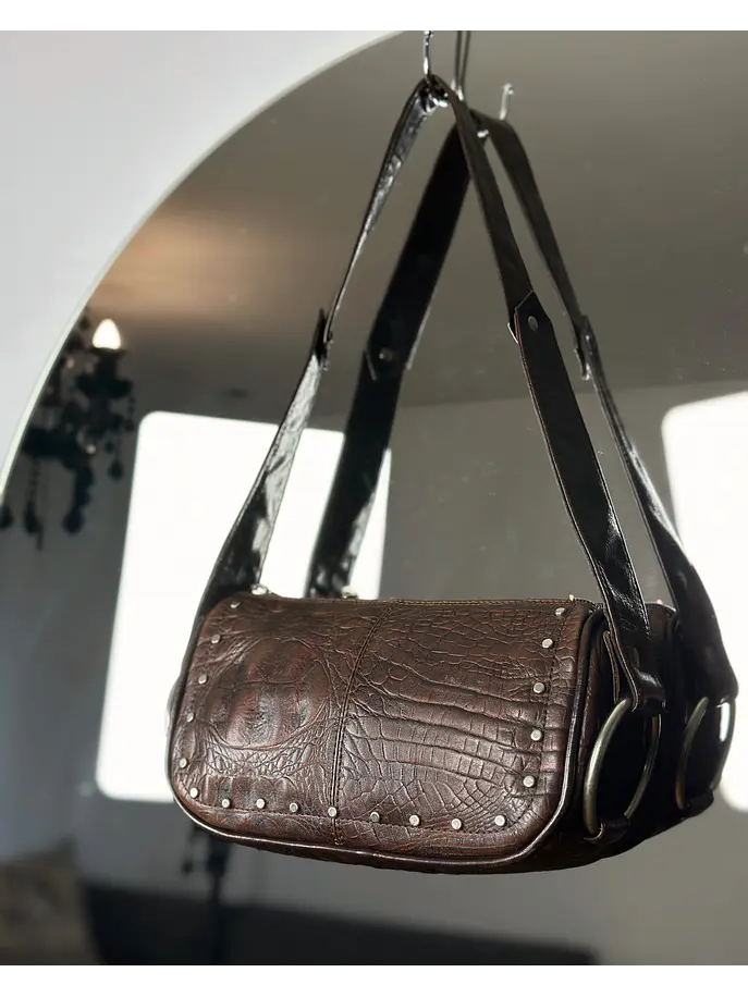 Cartera de cuero café 1