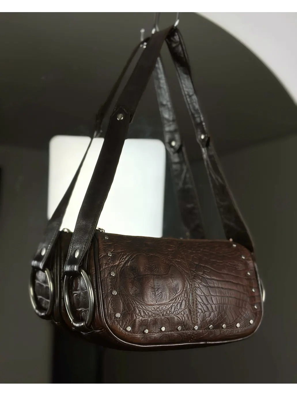 Cartera de cuero café 3