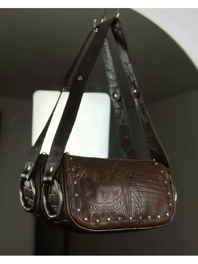 Cartera de cuero café 3