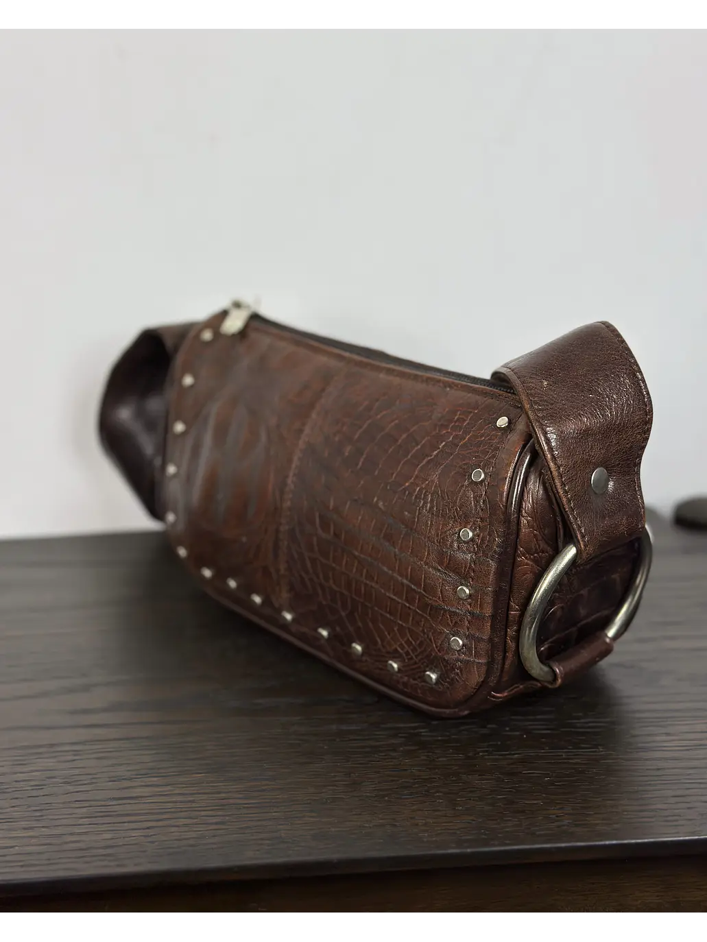 Cartera de cuero café 4