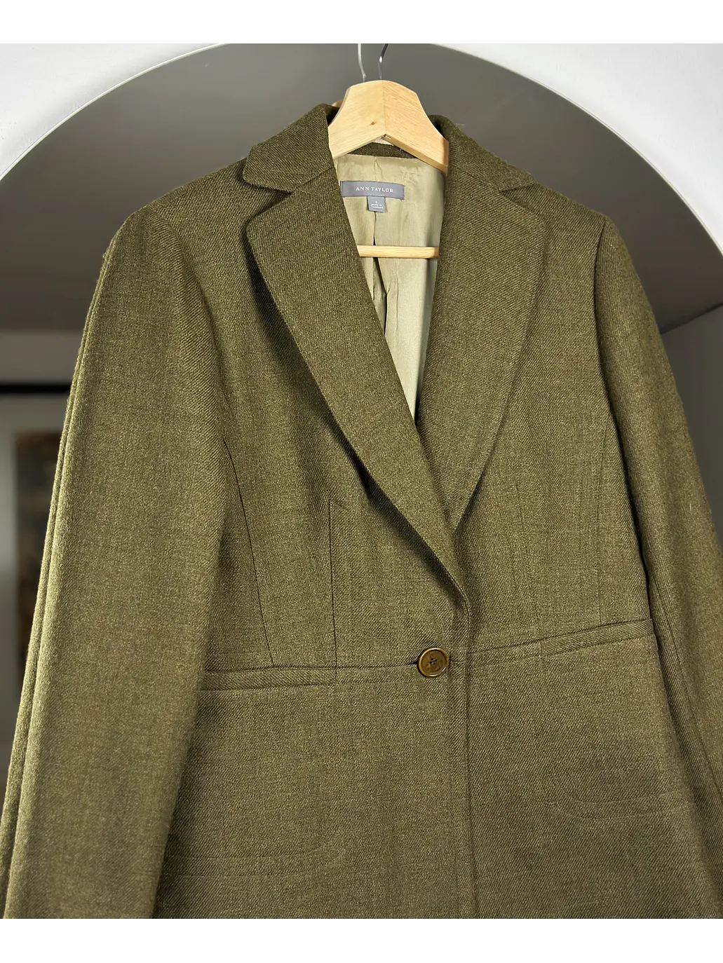 Blazer verde oliva de lana 2