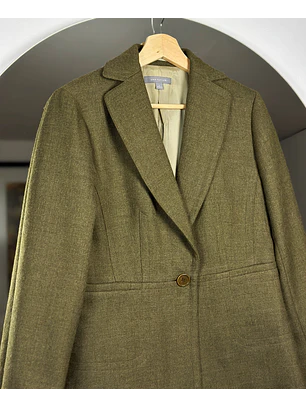 Blazer verde oliva de lana