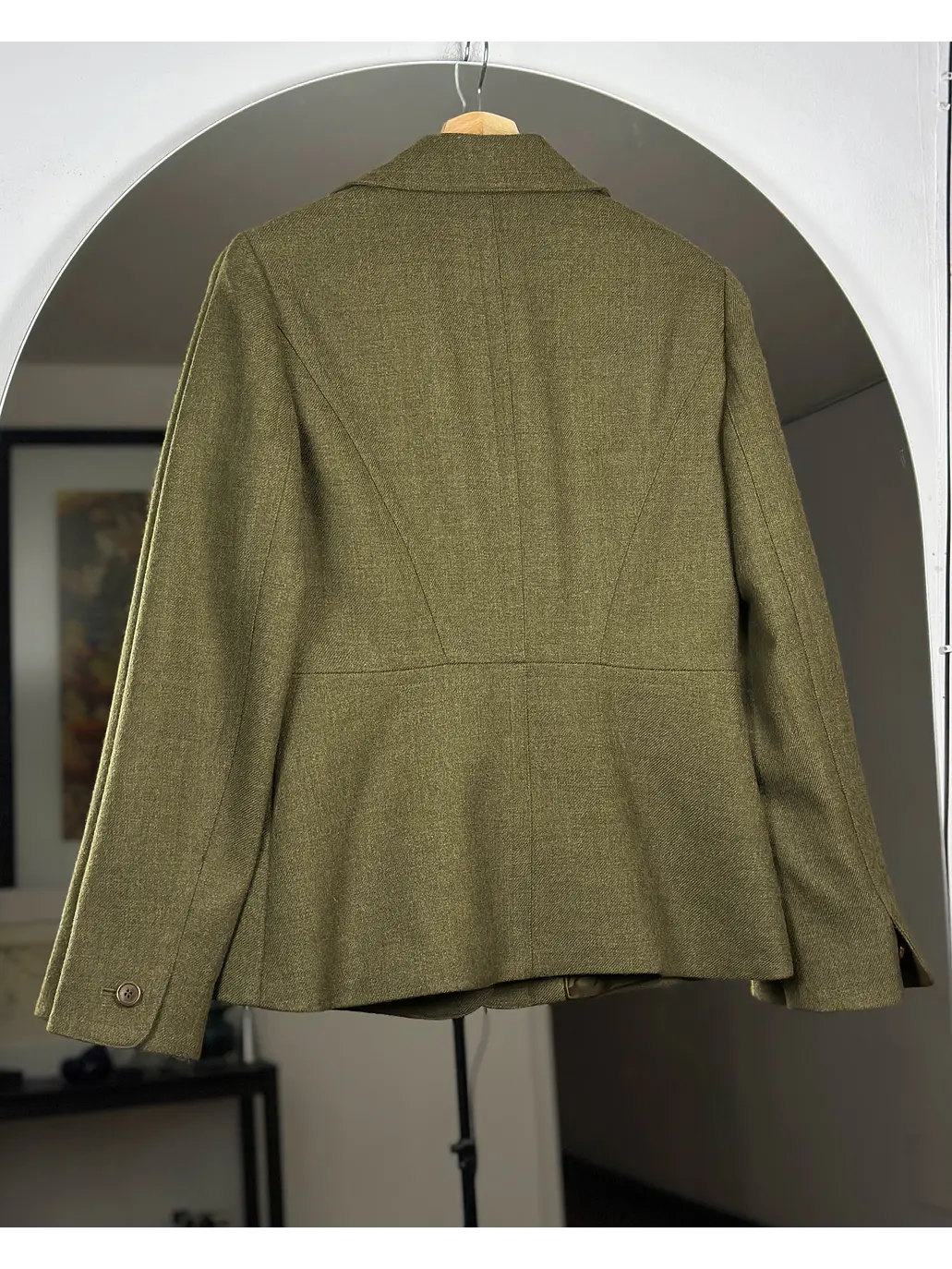 Blazer verde oliva de lana 3