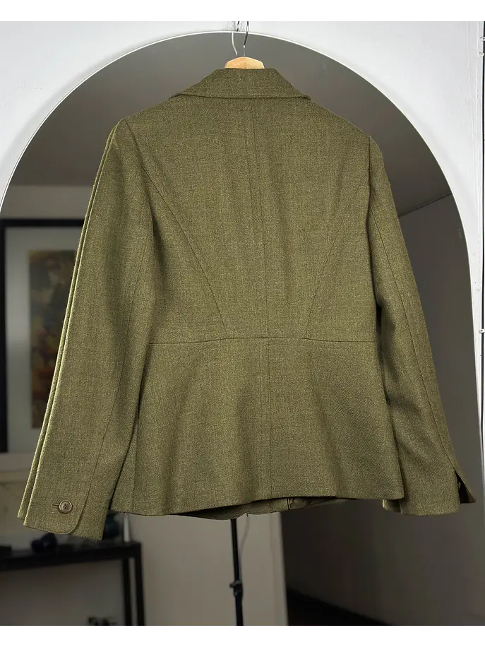 Blazer verde oliva de lana 3