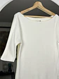 Polera blanca cuello bote - Miniatura 2