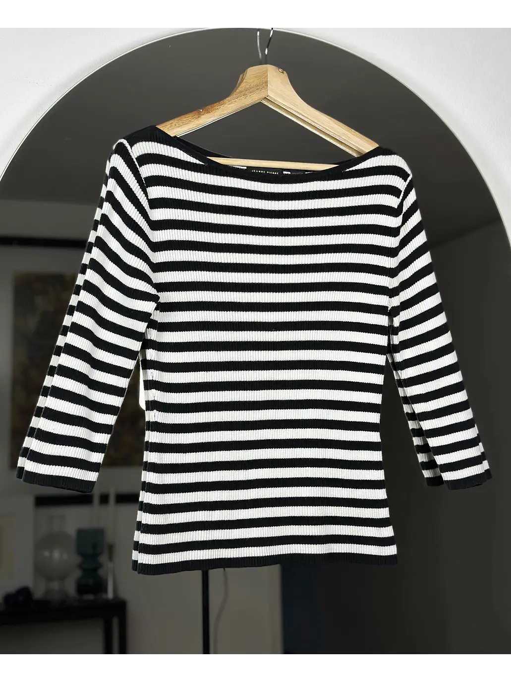 Top rayado cuello bote 1