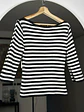 Top rayado cuello bote - Miniatura 1