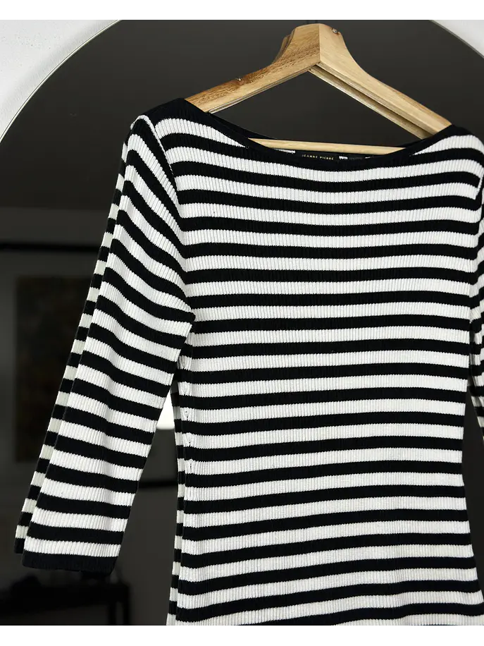 Top rayado cuello bote 2