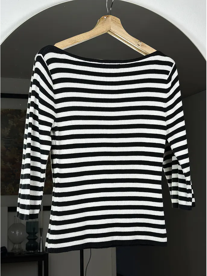Top rayado cuello bote 3