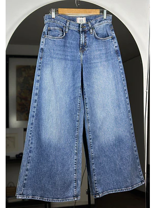 Jeans azul wide leg