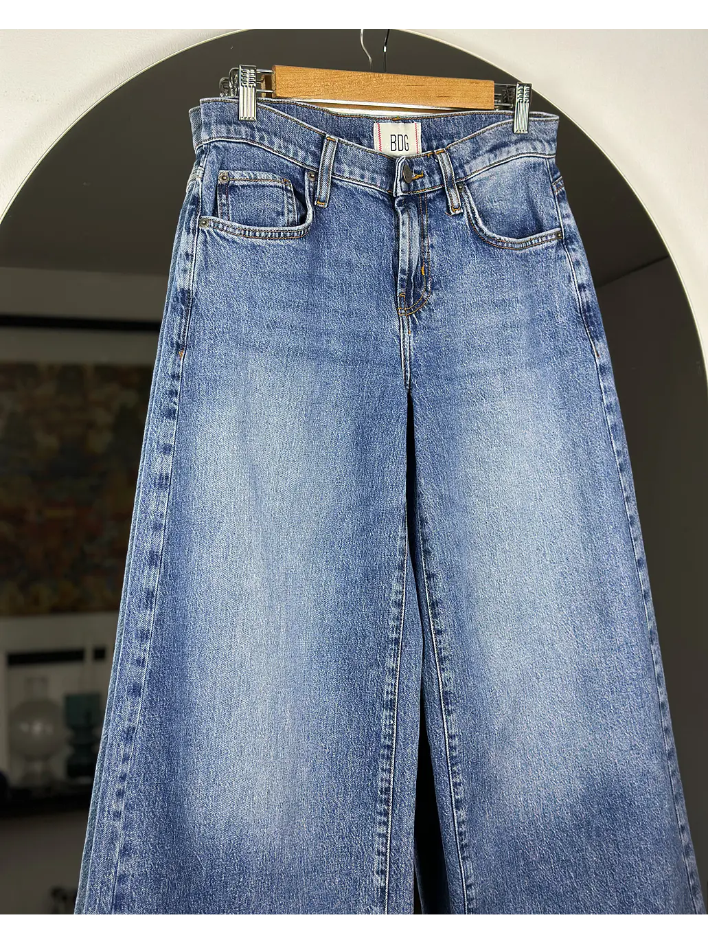 Jeans azul wide leg 2