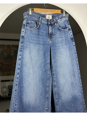 Jeans azul wide leg