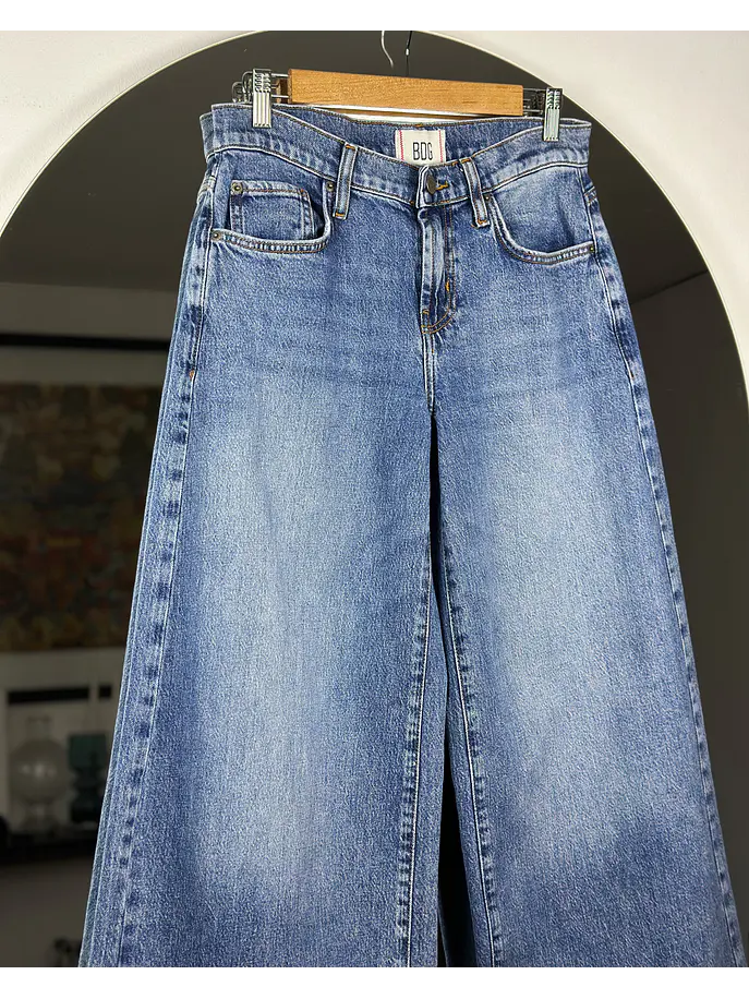 Jeans azul wide leg 2