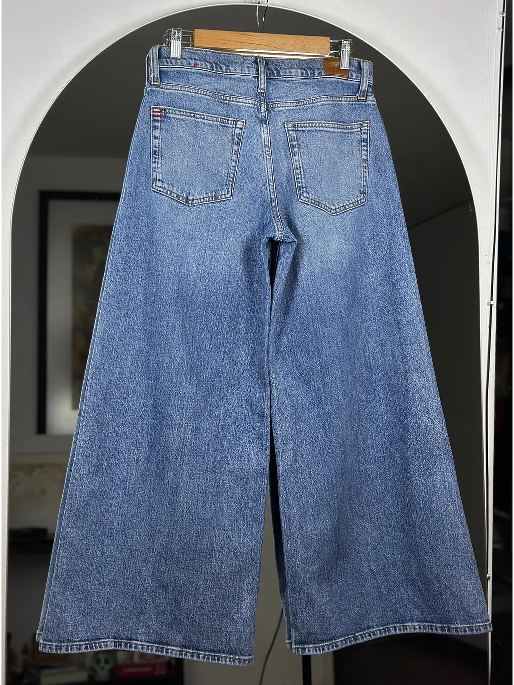 Jeans azul wide leg 3