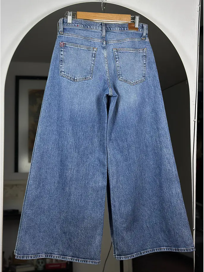 Jeans azul wide leg 3
