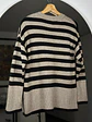 Chaleco rayado beige - Miniatura 4