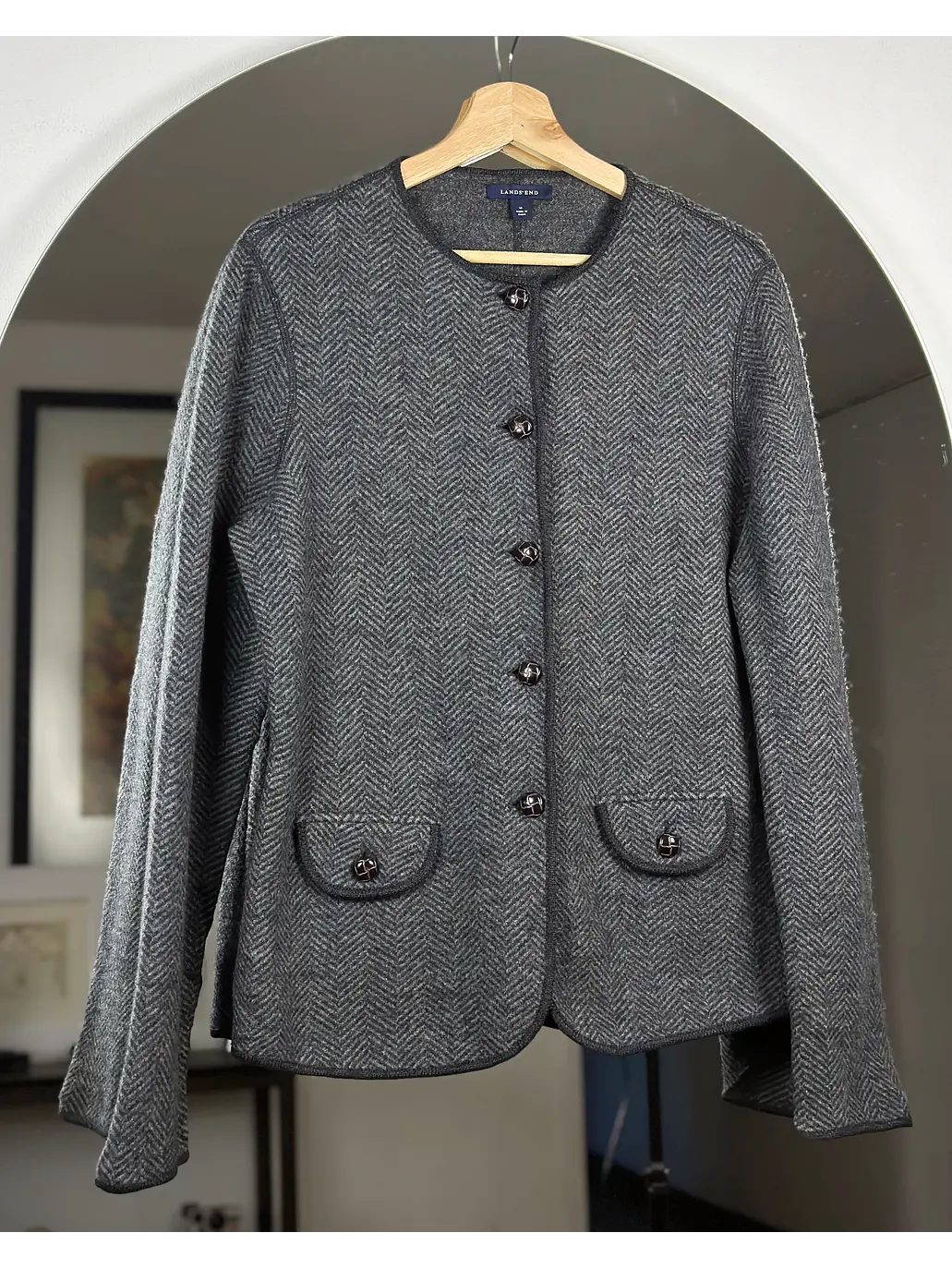 Chaqueta de lana tweed 3