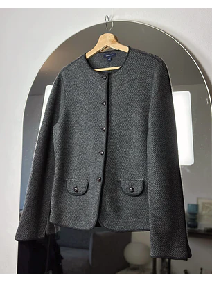 Chaqueta de lana tweed