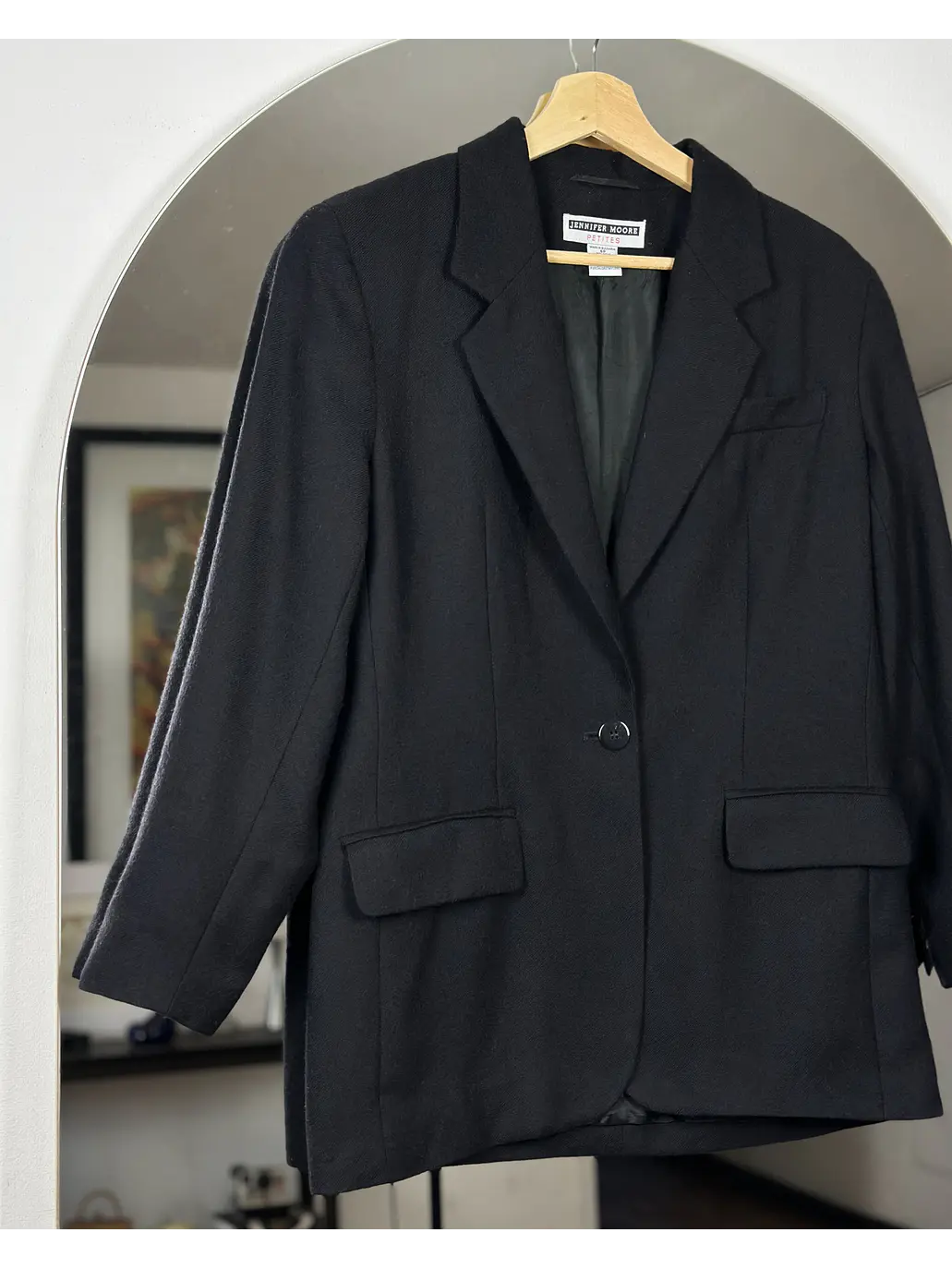 Blazer negro de lana 5