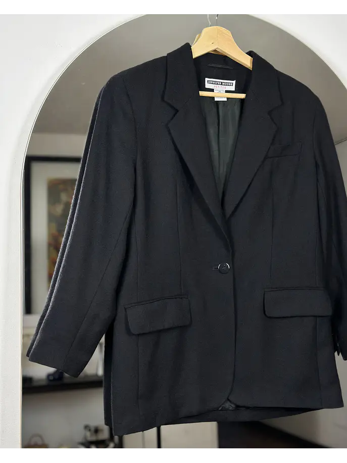 Blazer negro de lana 5