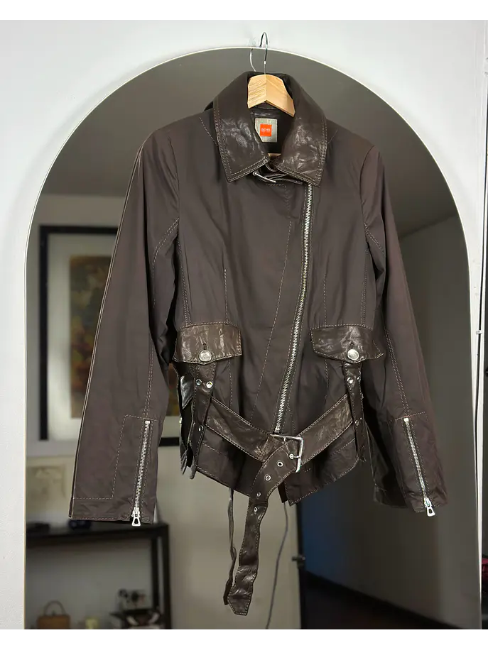 Chaqueta biker café 1