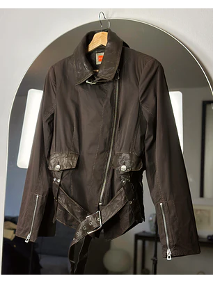 Chaqueta biker café