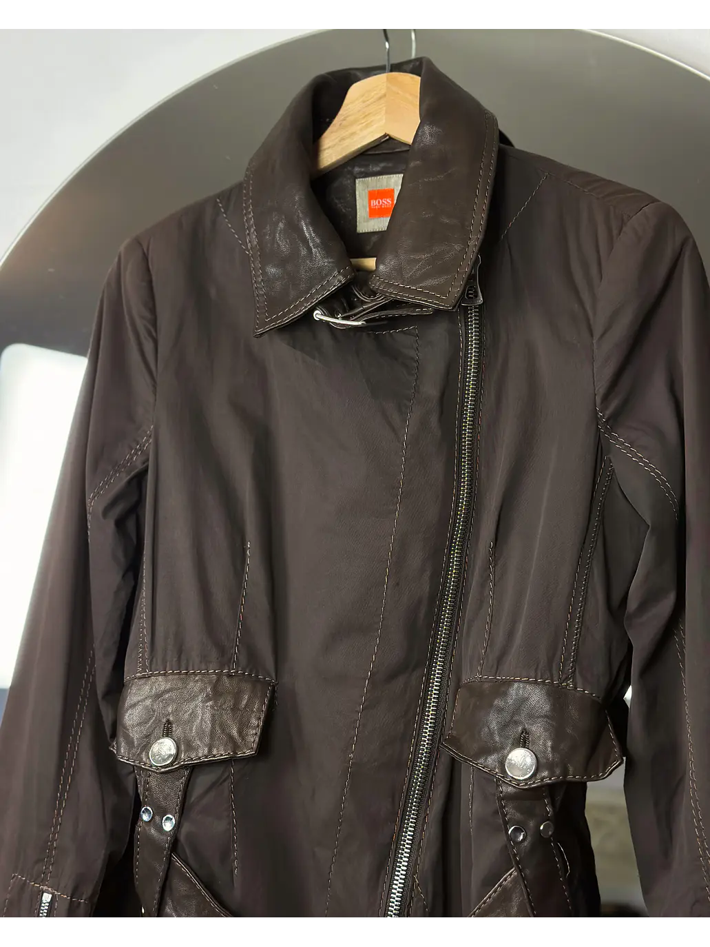 Chaqueta biker café 4