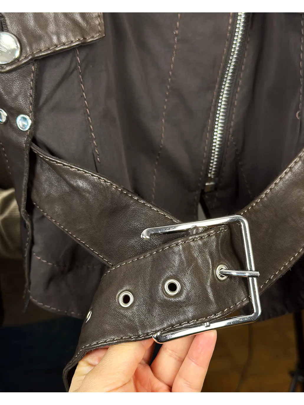 Chaqueta biker café 8