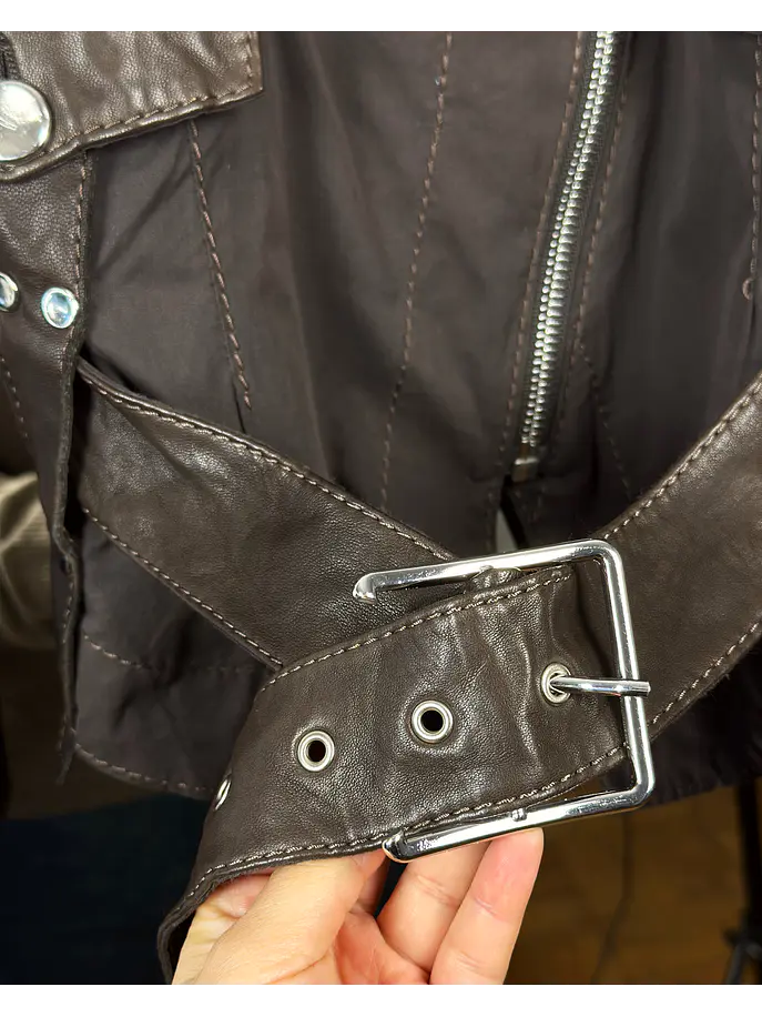 Chaqueta biker café 8