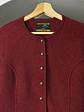 Chaqueta de lana burdeo - Miniatura 3